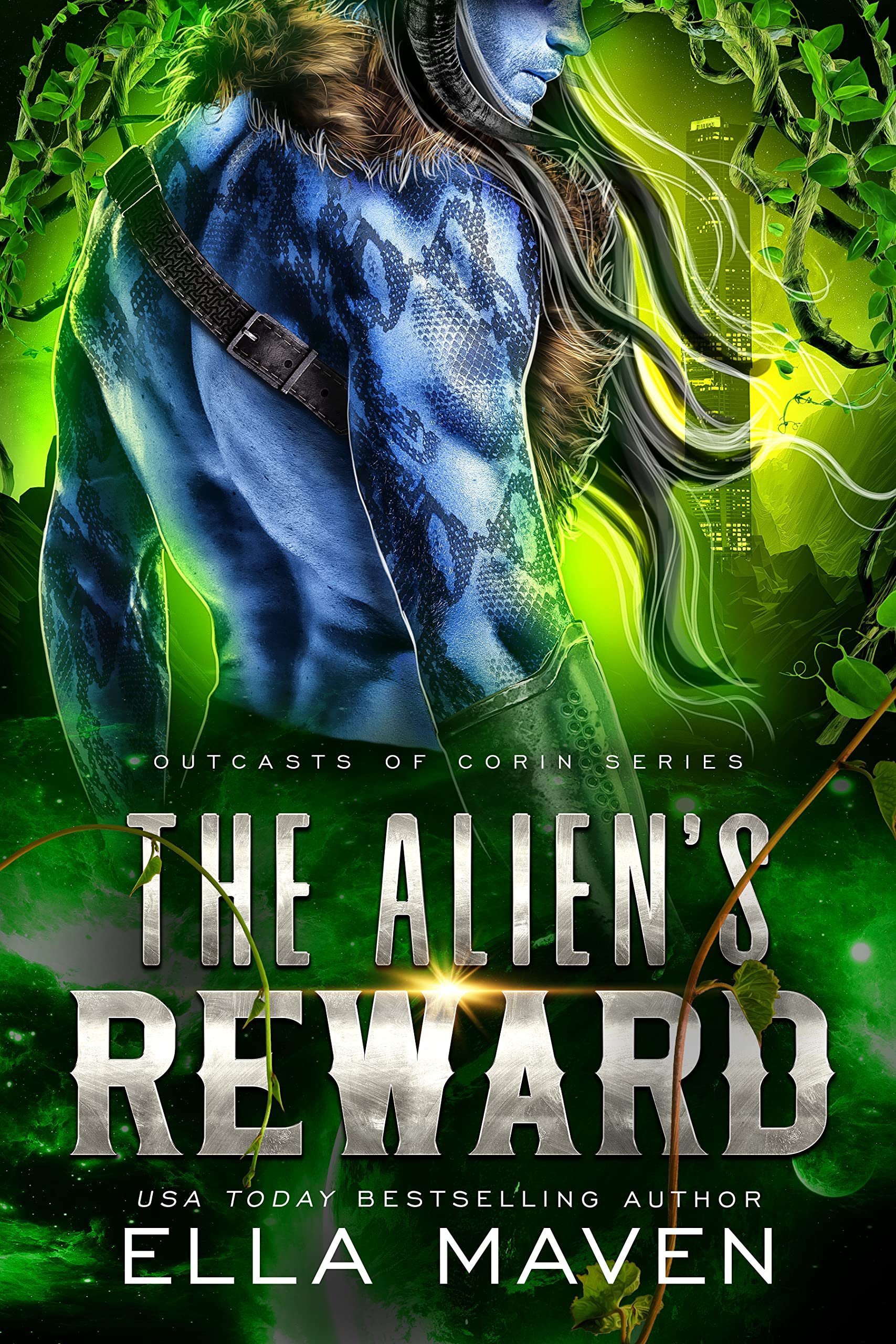 The Alien's Reward: A SciFi Alien Romance (Outcasts of Corin Book 7) Cover